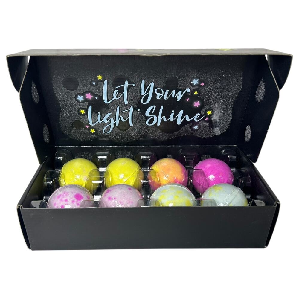 Hudsyn Brielle Light Up Bath Bombs Gift Set 8-Piece New in Box
